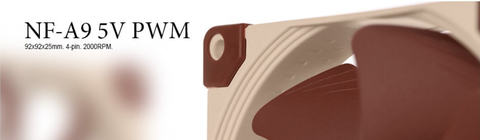 A large marketing image providing additional information about the product Noctua NF-A9 5V PWM 92mm x 25mm 2000RPM Cooling Fan - Additional alt info not provided